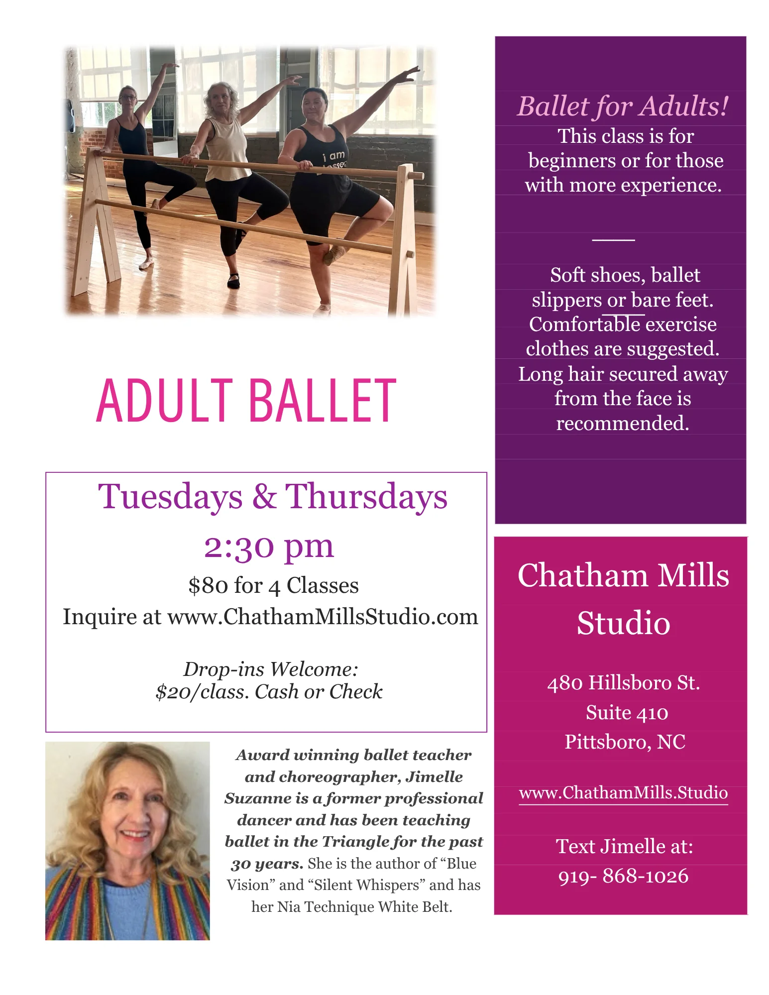 Adult Ballet Flyer Adult Ballet Flyer