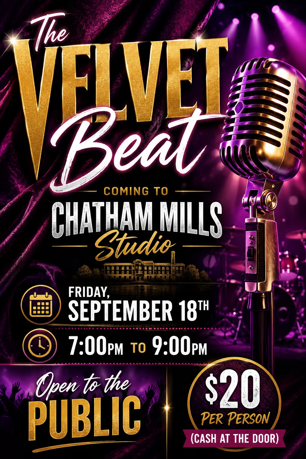 The Velvet Beat Flyer