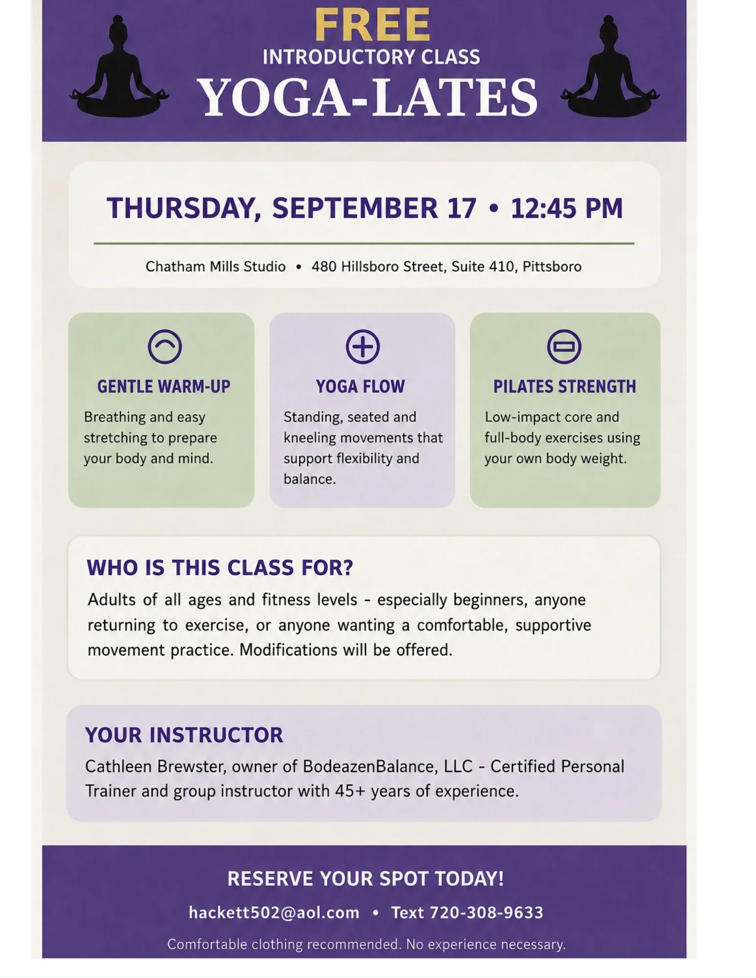 Yoga-Lates Trial Class