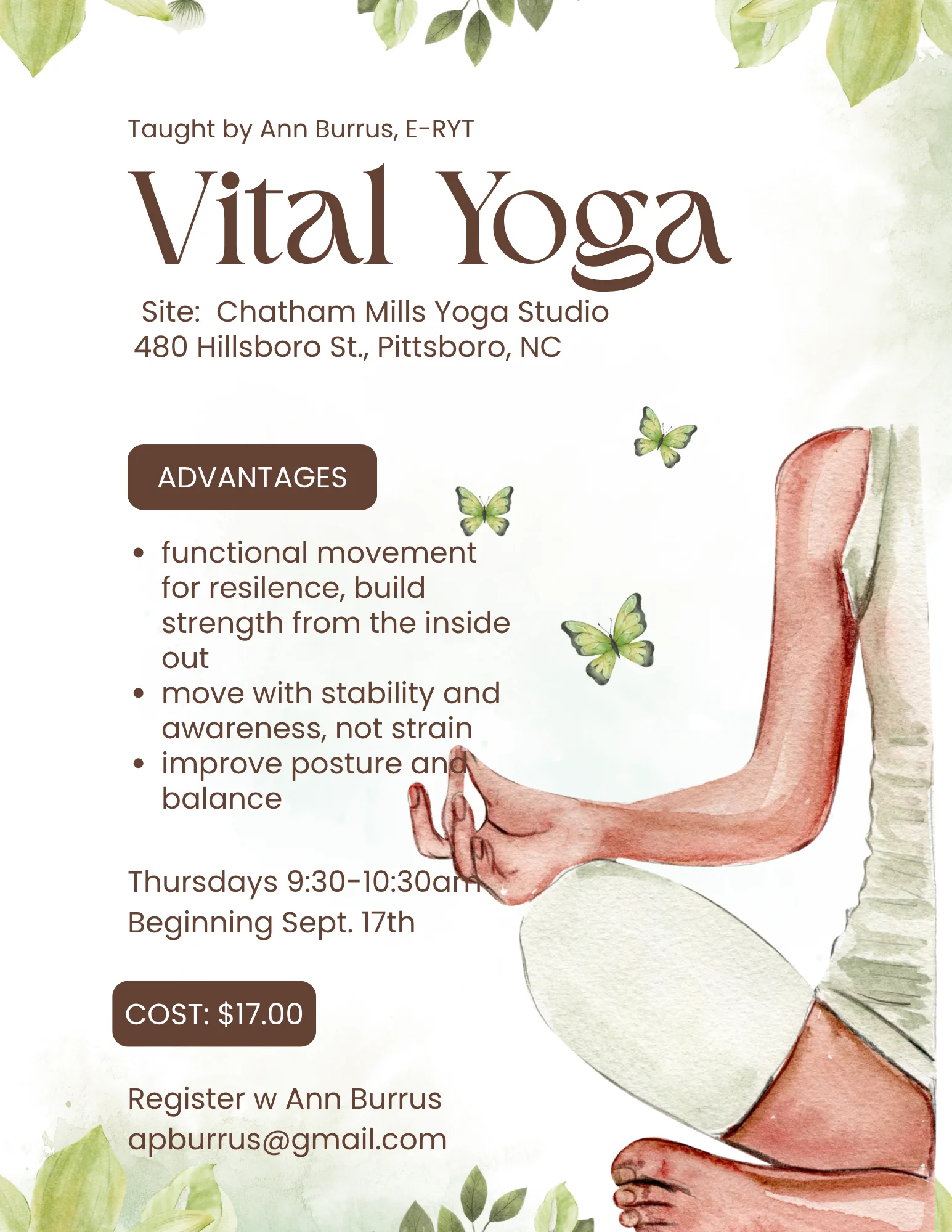 Vital Yoga Ann Burrus